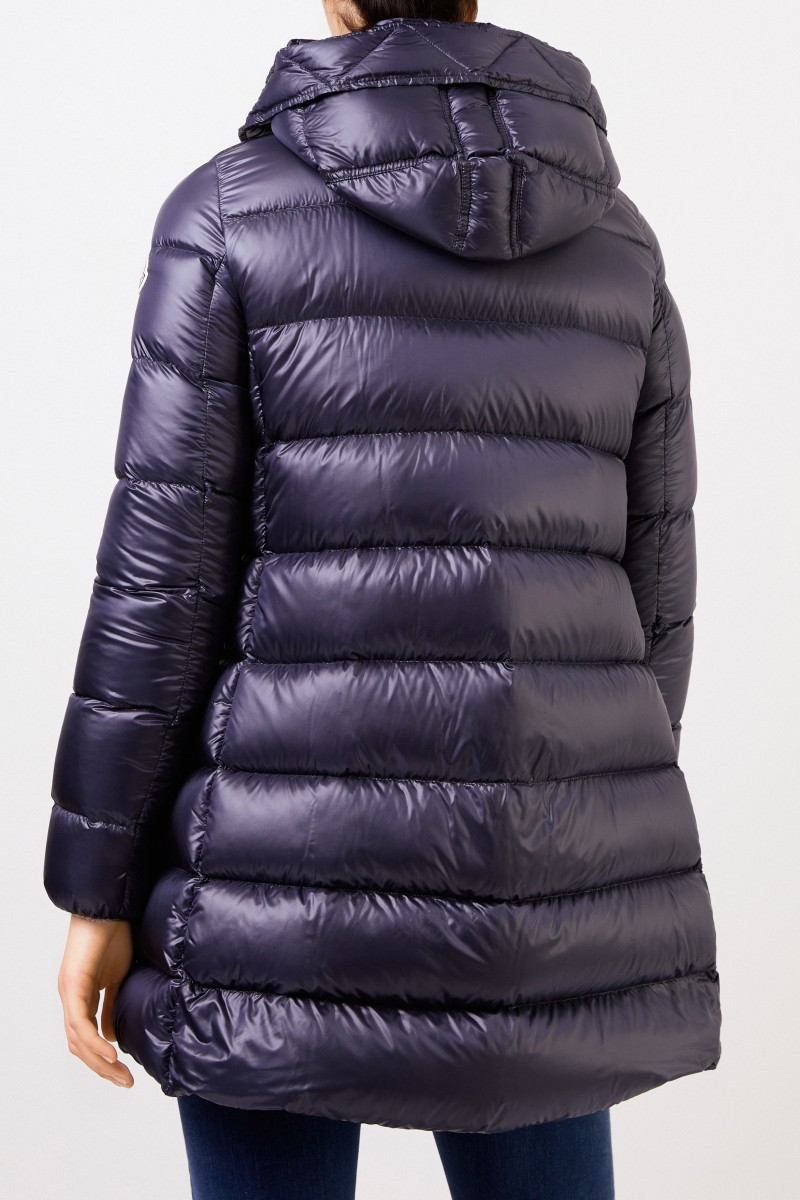 Moncler Daunenmantel 'Suyen' mit Kapuze Marineblau