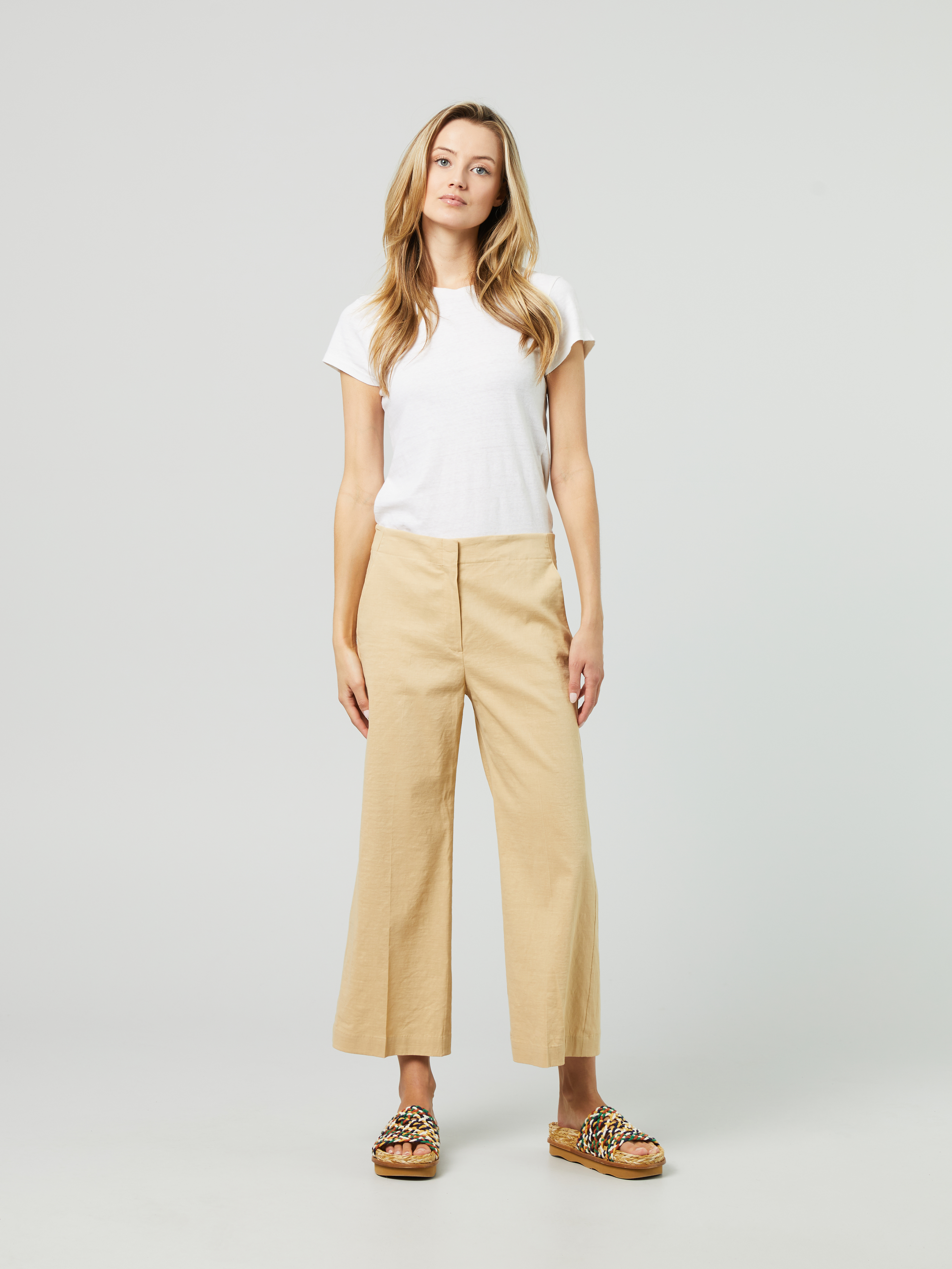 Theory Linen 'Terena' Pants Yellow 
