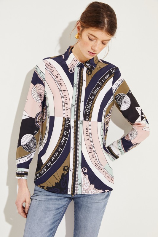 Seiden-Bluse 'Sienna' mit Print Multi