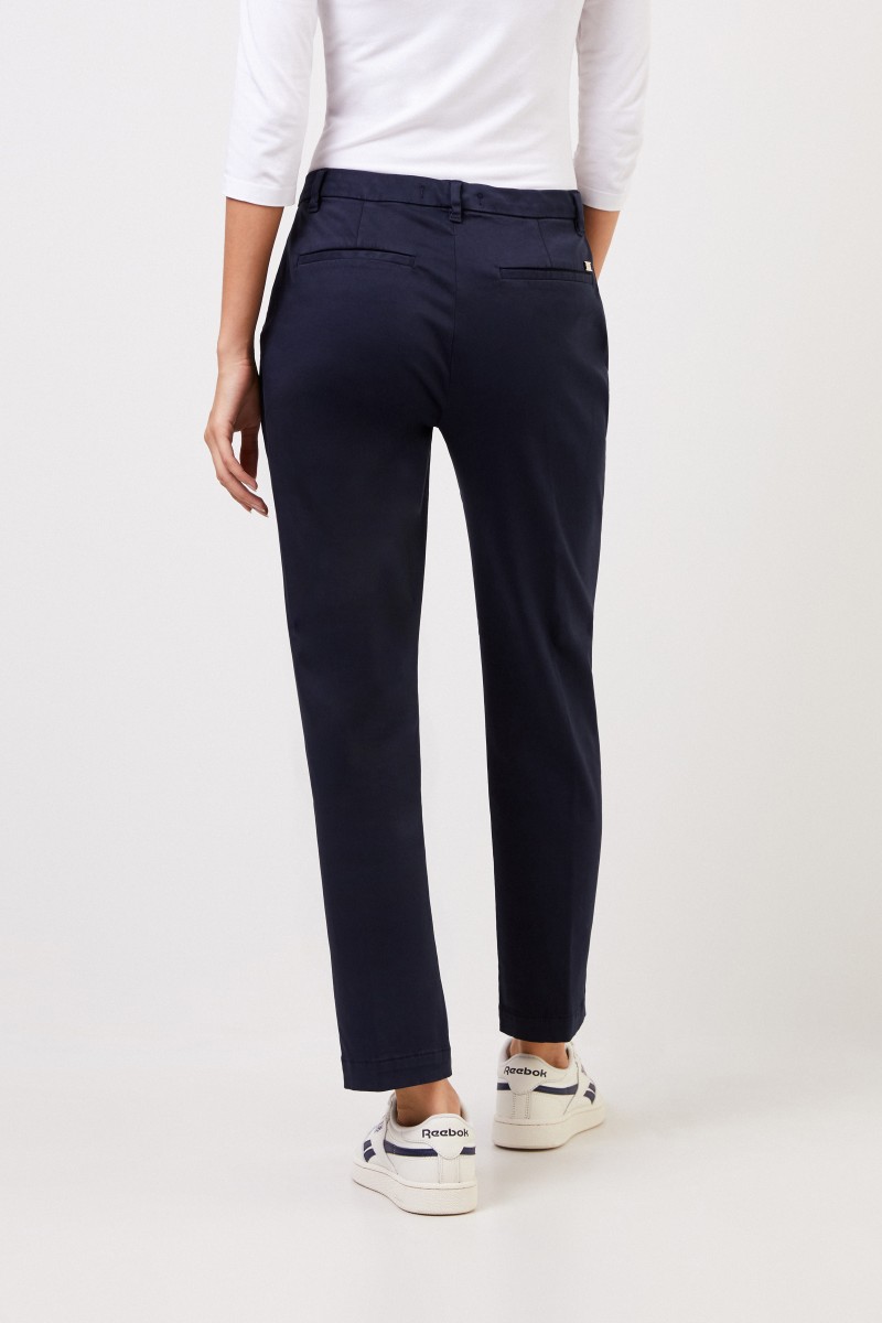 7 for all mankind Klassische Chino-Hose Marineblau