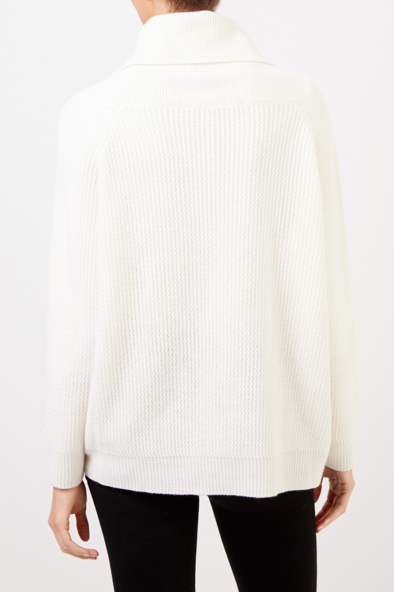 Stella McCartney Wool pullover with turtleneck Cream