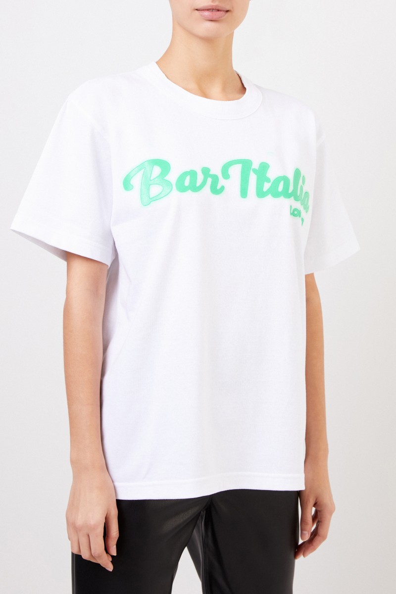 Sacai T-Shit 'Bar Italia' White/Green