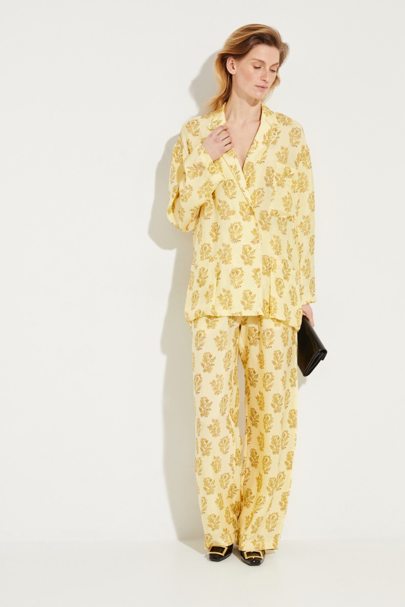 Blazer 'Sumi' mit floralem Print Gelb/Multi