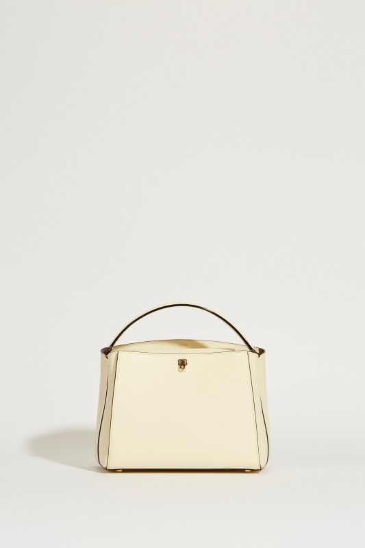 Leder-Tasche 'Brera Medium' Crème