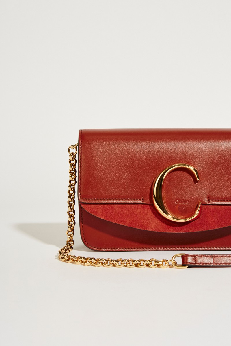 Umhängetasche 'Chloé C Mini' Sepia Brown