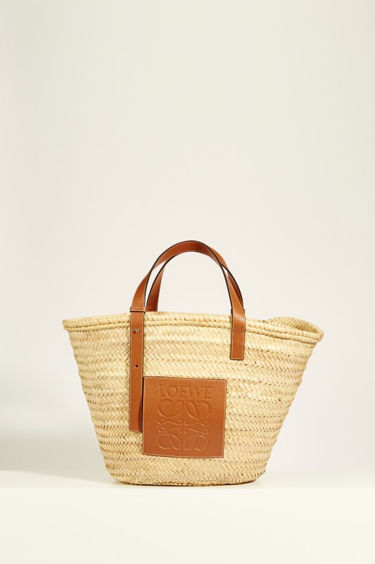 Korb 'Basket Bag Large' Natural/Tan