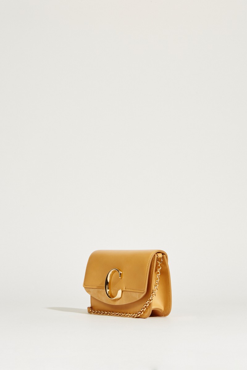 Umhängetasche 'Chloé C Mini' Bleached Brown