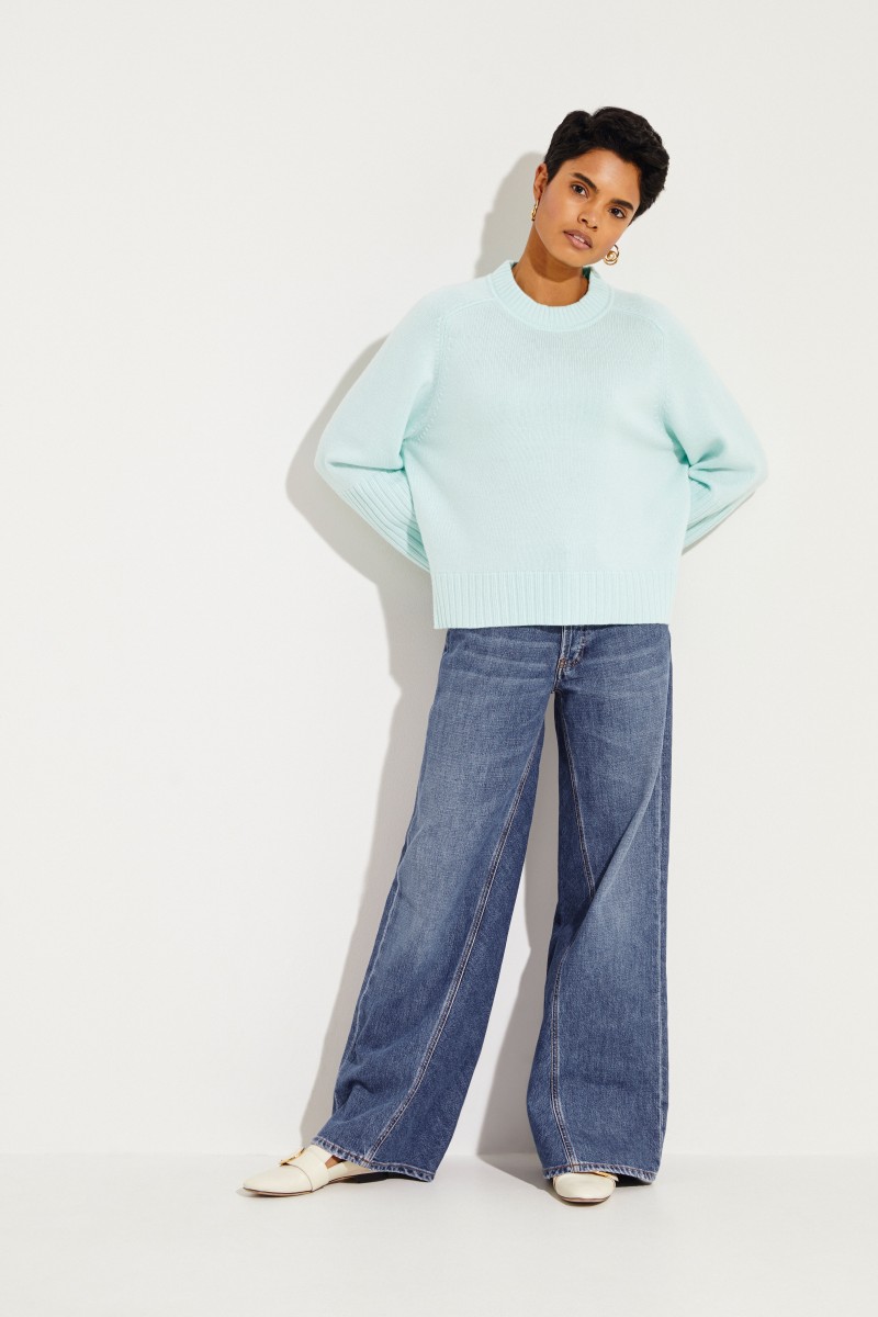 Cashmere-Pullover Grün