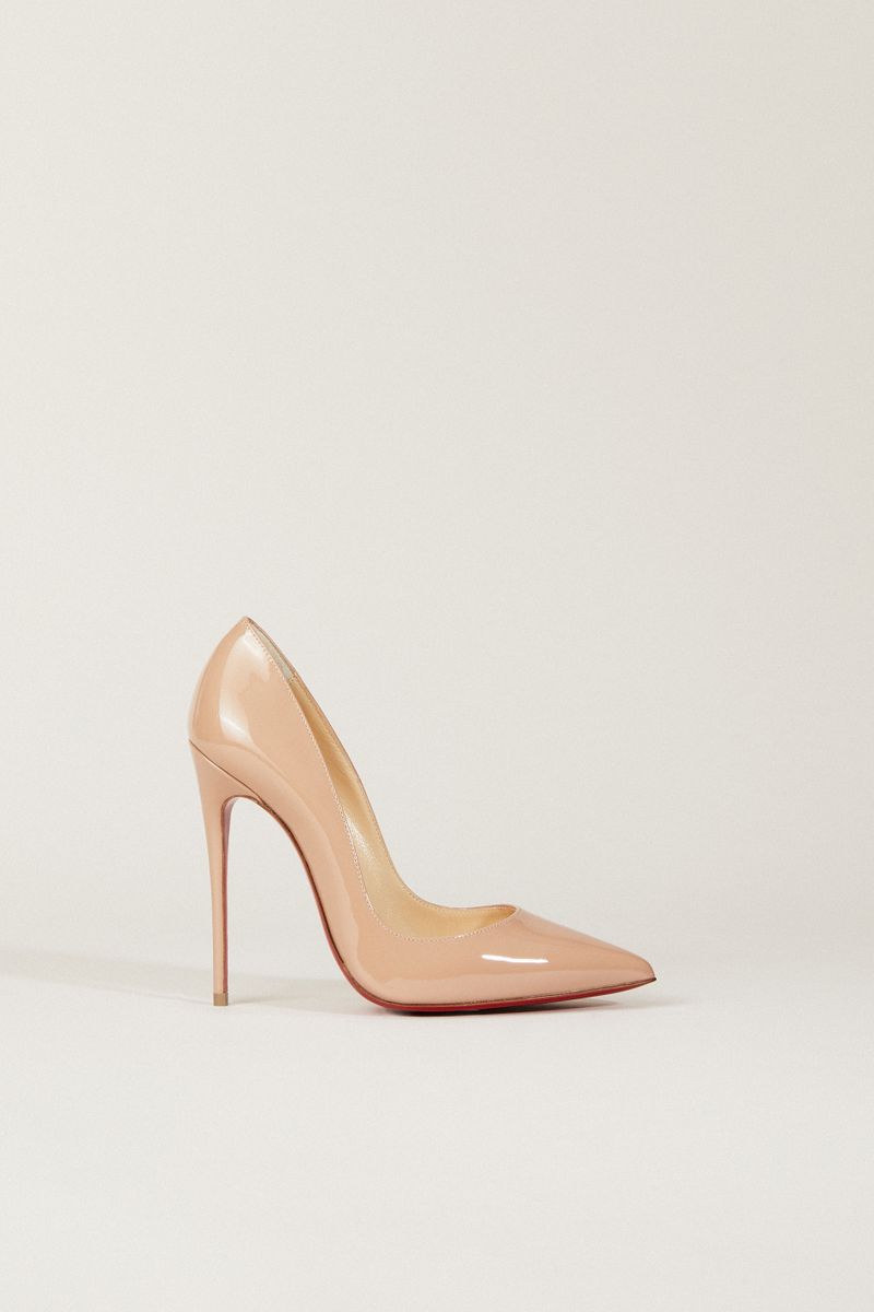 Lackleder-Pump 'So Kate 120' Nude