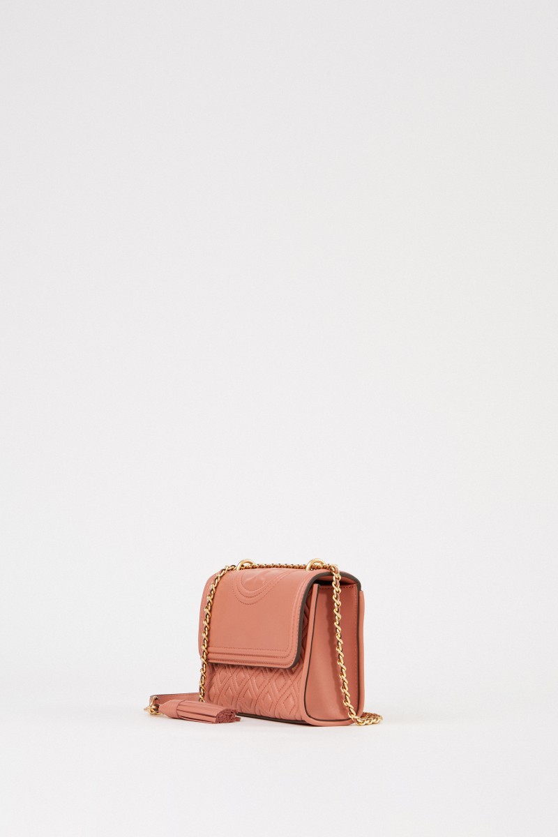 Tory Burch Umhängetasche 'Fleming Small' Rosenholz