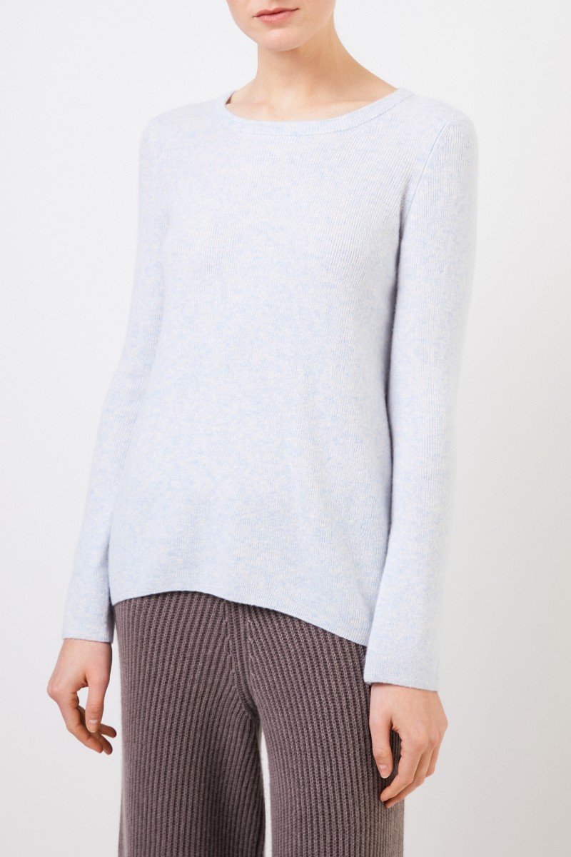 Cashmere-Seiden-Pullover 'Tami' Hellblau