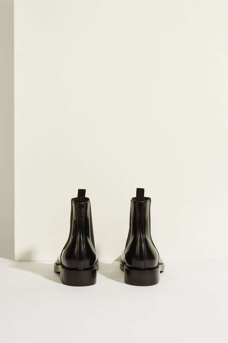 Chelsea-Boot mit Balenciaga-Logo Schwarz