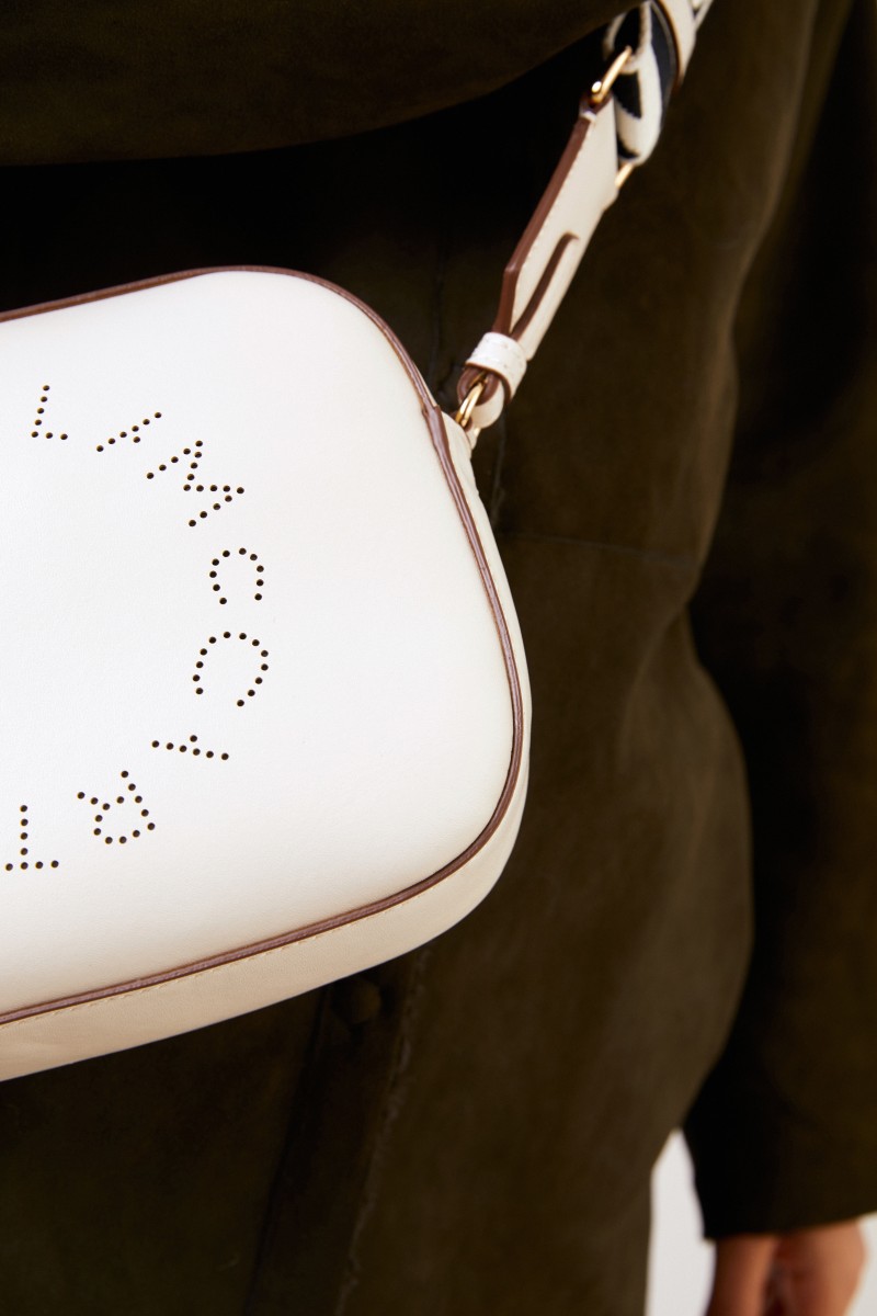 Stella McCartney Umhängetasche 'Mini Camera Bag' Weiß