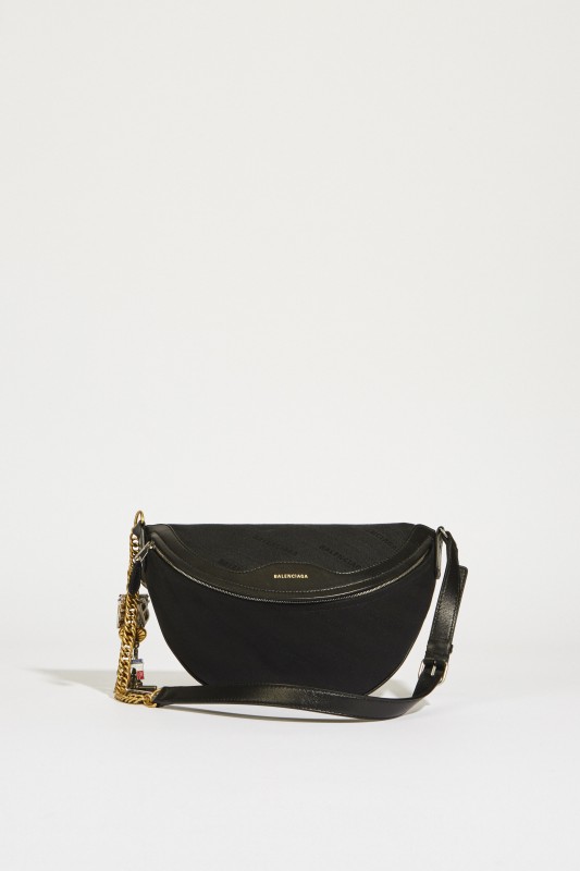 Tasche mit Souvernir-Charms Schwarz
