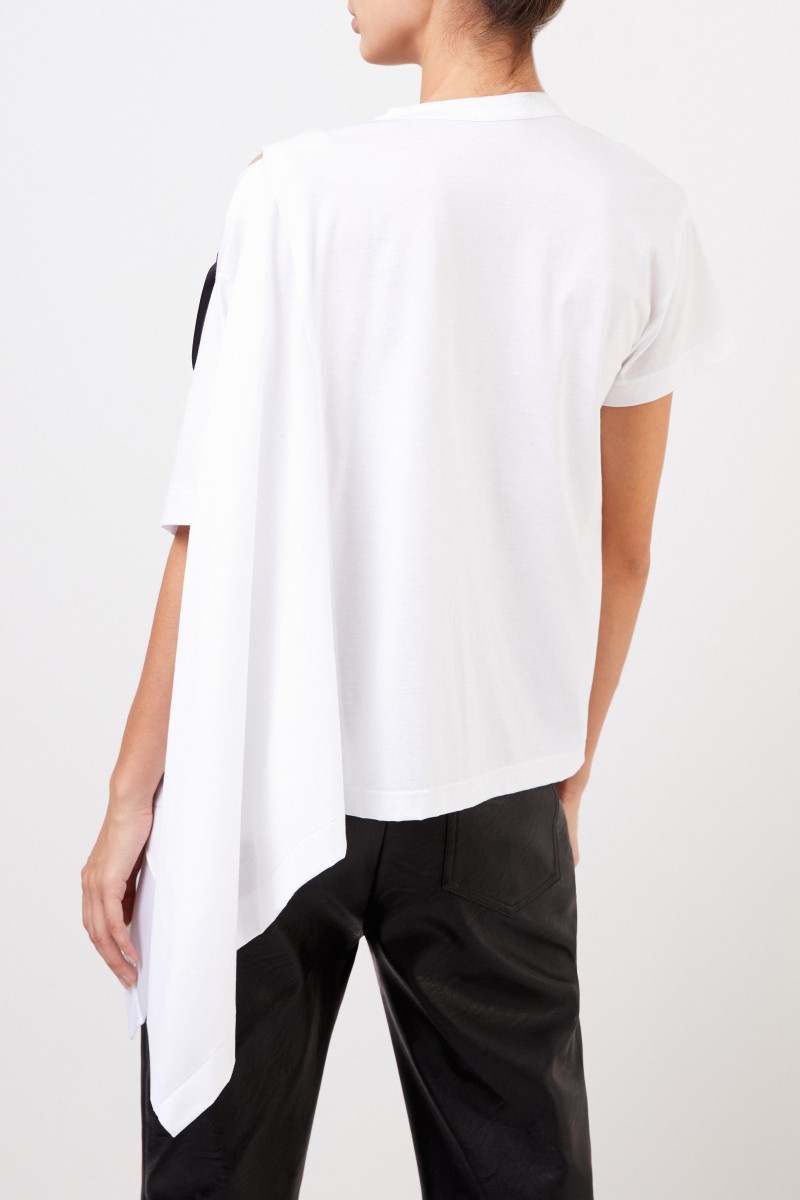 Bluse mit Bindedetails Weiß