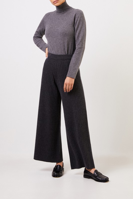 Agnona Cashmere-Pullover mit Turtleneck Grau
