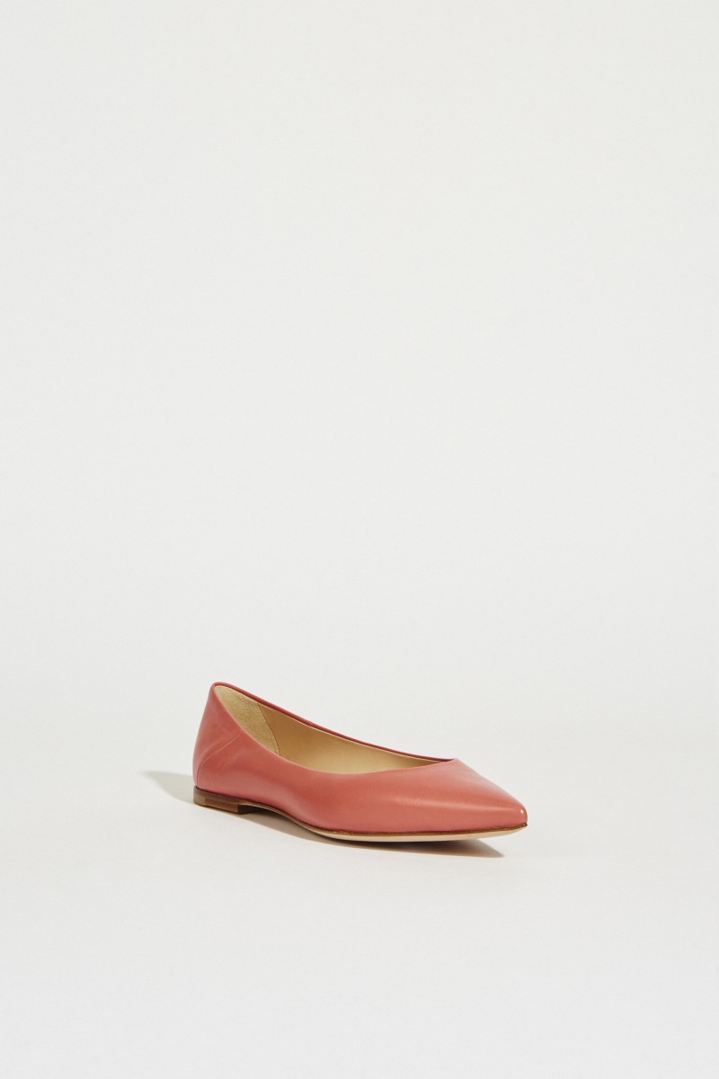 Spitzer Leder-Flat Coral