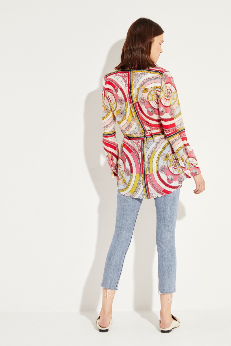 Gemusterte Bluse 'Brigitte' Multi