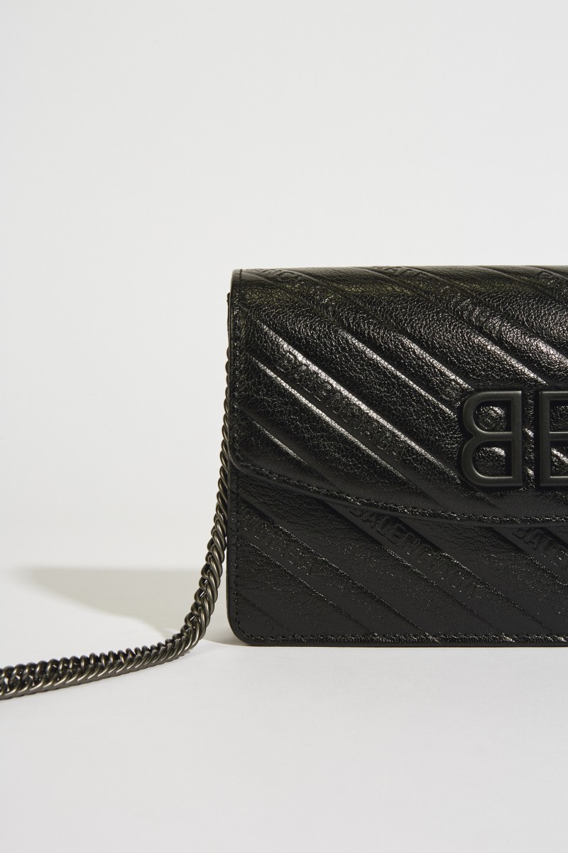 Umhängetasche mit Logo 'BB Wallet' Schwarz