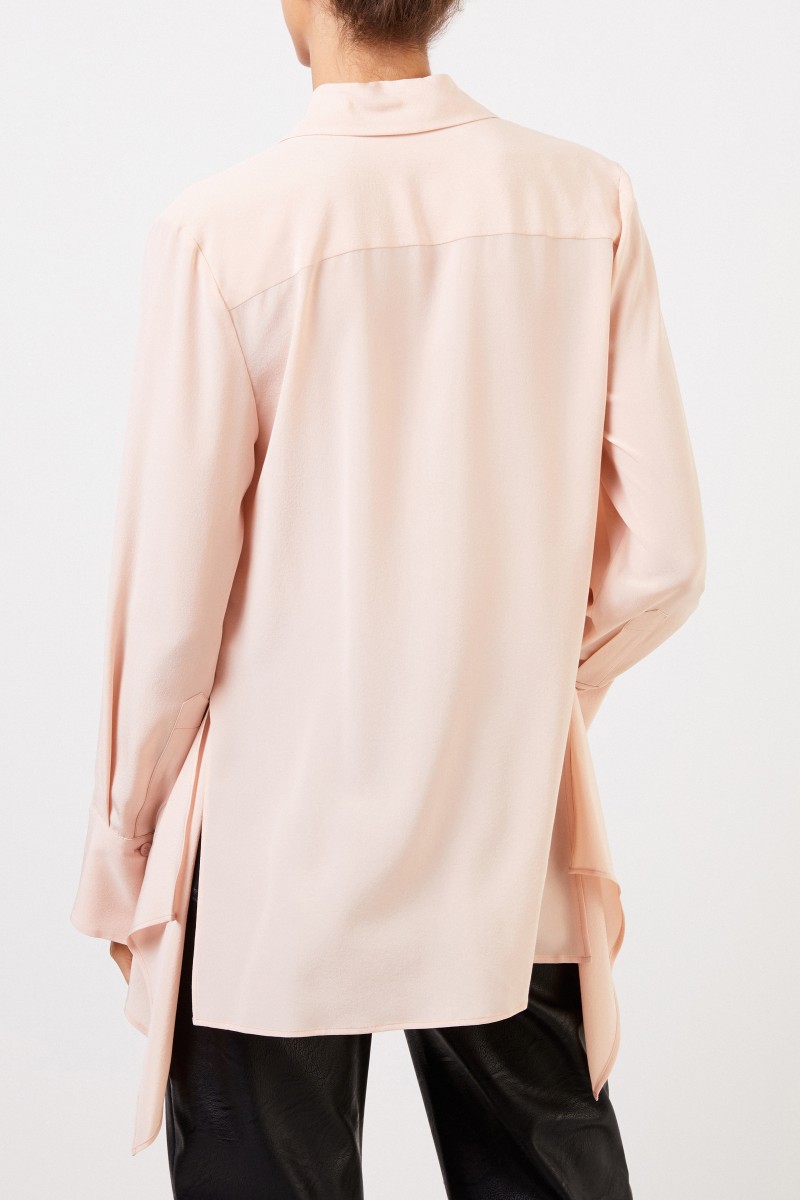 Stella McCartney Klassische Seidenbluse Rosé