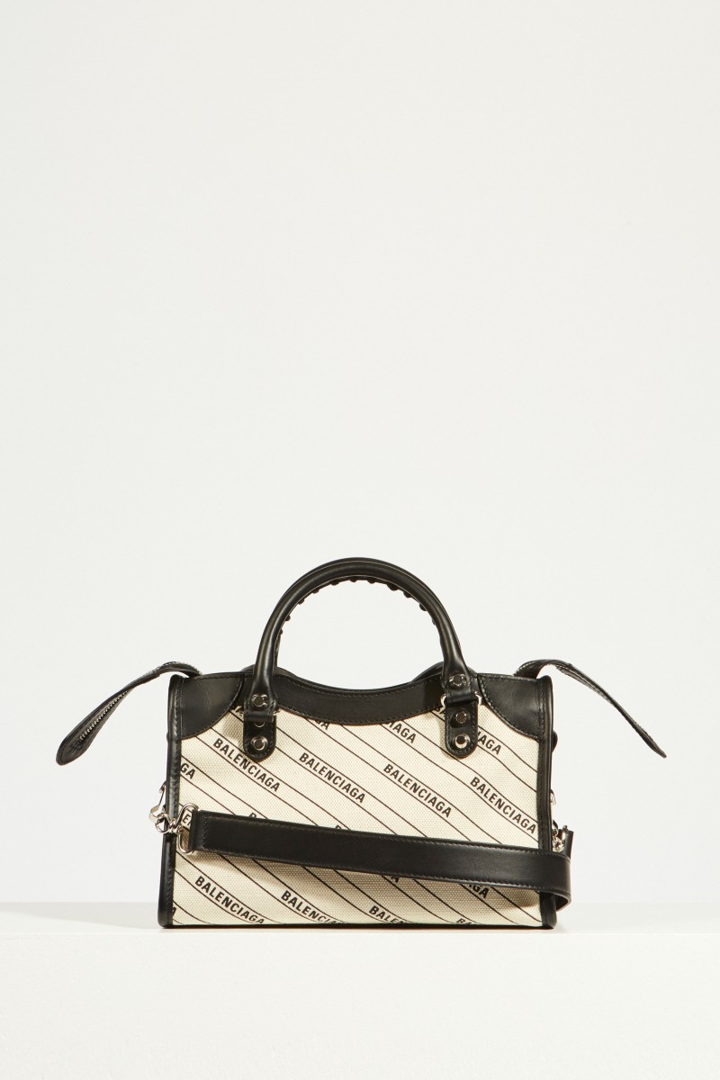 Tasche 'Classic City Mini' mit Logo Schwarz/Beige