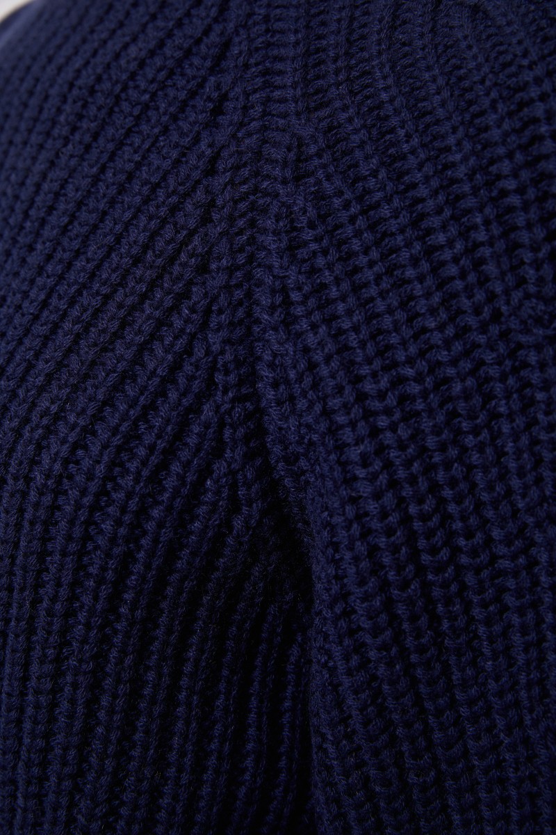 Iris von Arnim Rippstrick Cashmere-Pullover 'Francisca' Blau