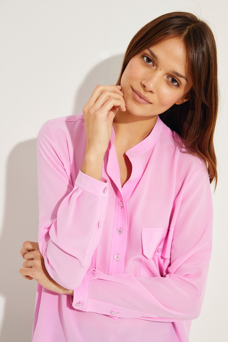 Seiden-Bluse Pink