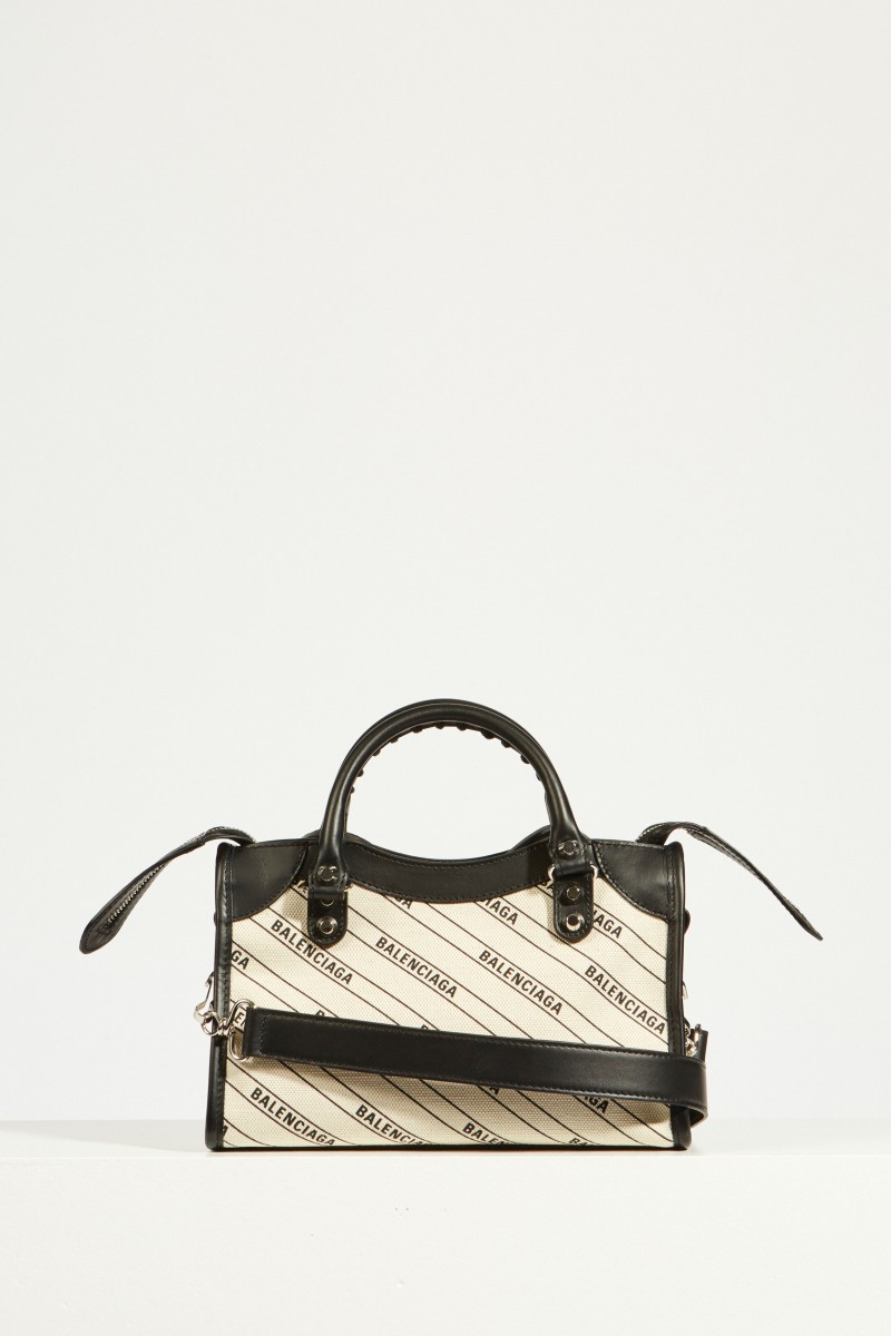 Tasche 'Classic City Mini' mit Logo Schwarz/Beige