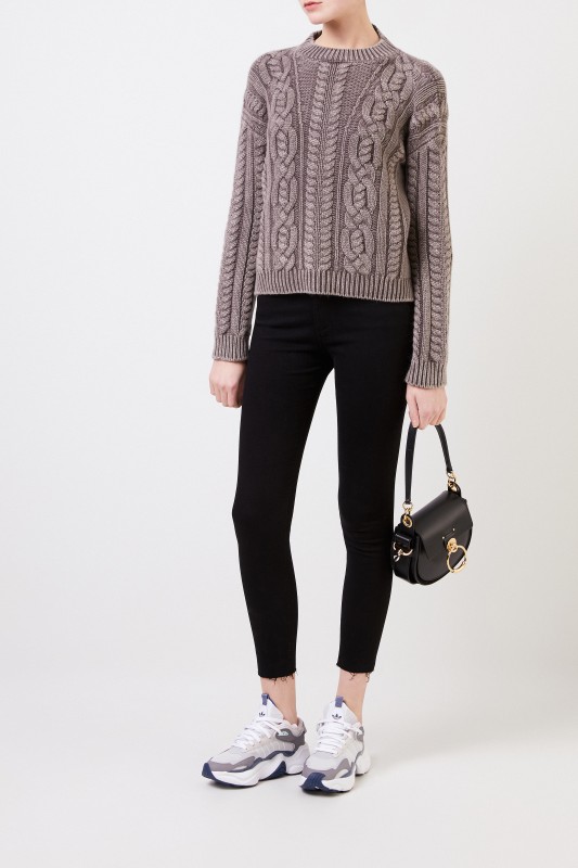 AG Jeans High-Rise Skinny Ankle 'The Farrah' Schwarz