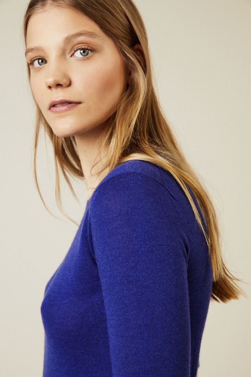 Cashmere Pullover 'Lynn' Royalblau