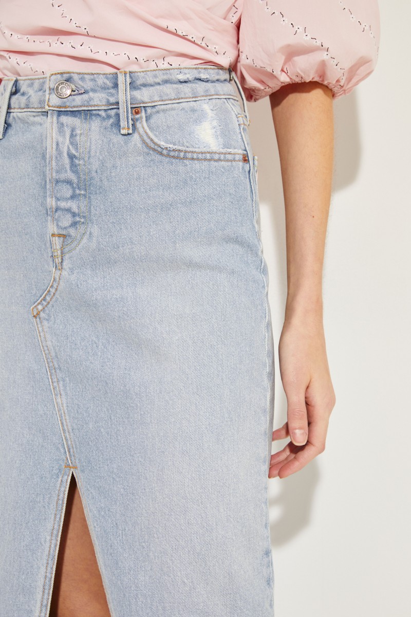 Jeans-Rock 'Isla' mit Schlitz Blau