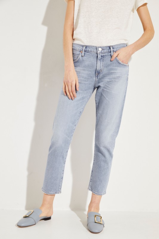 Mid-Rise Jeans 'Elsa' Blau