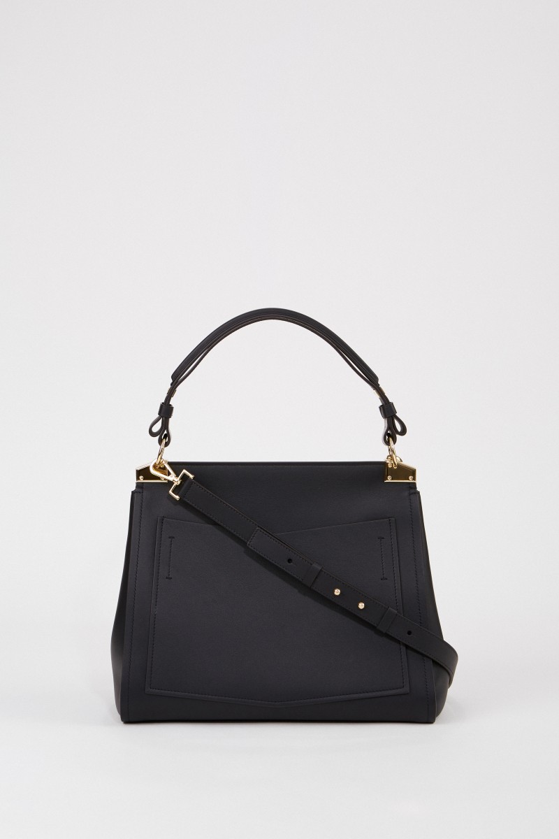 Tasche 'Mystic Medium' mit Double G Logo Schwarz-Copy