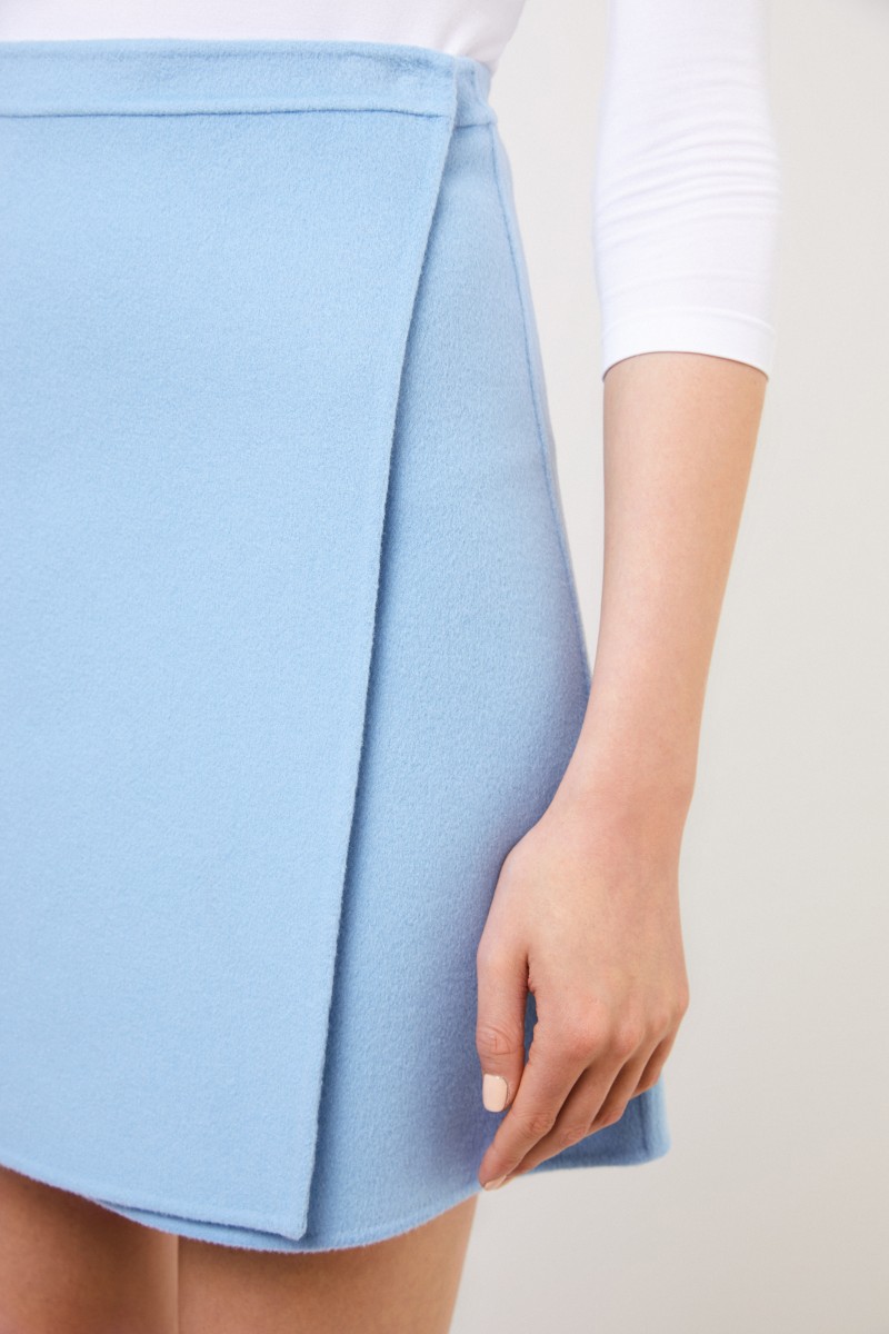 Cashmere-Wickelrock 'Edisa' Hellblau