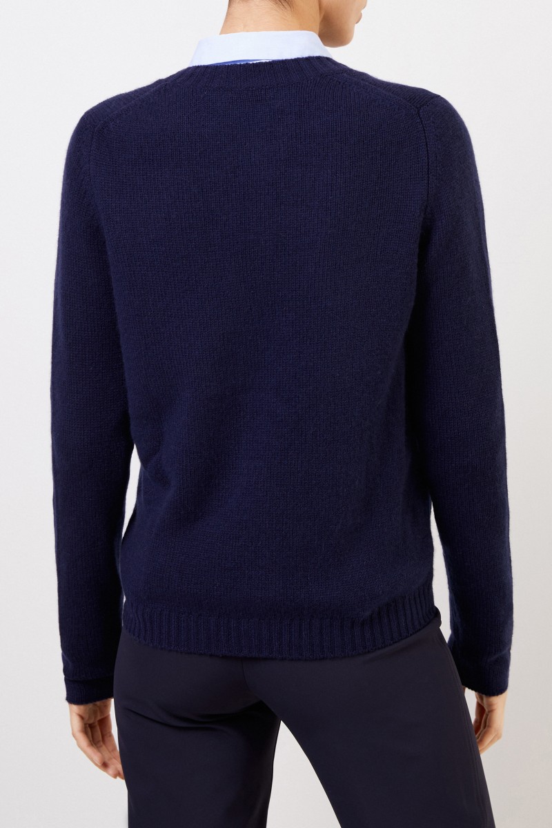 Allude Cashmere-Cardigan Marineblau
