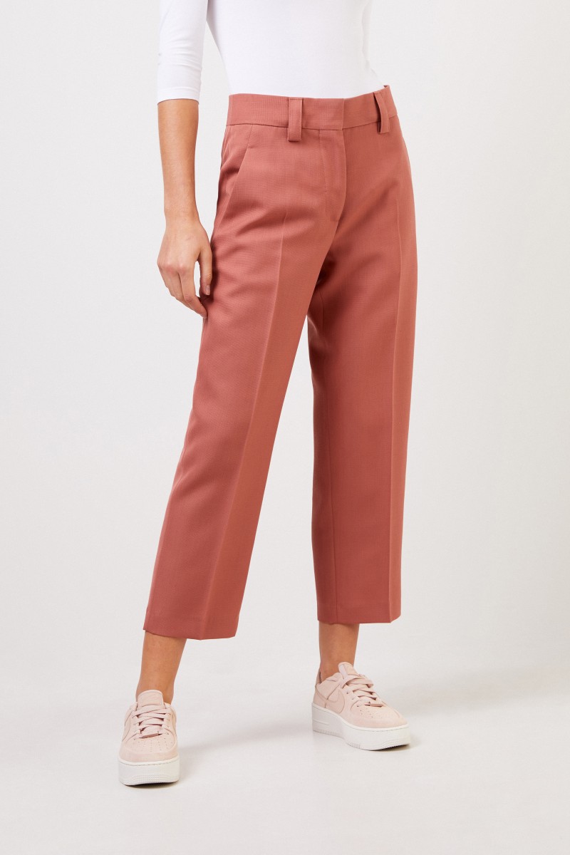 Acne Studios Klassische Woll-Hose Rost