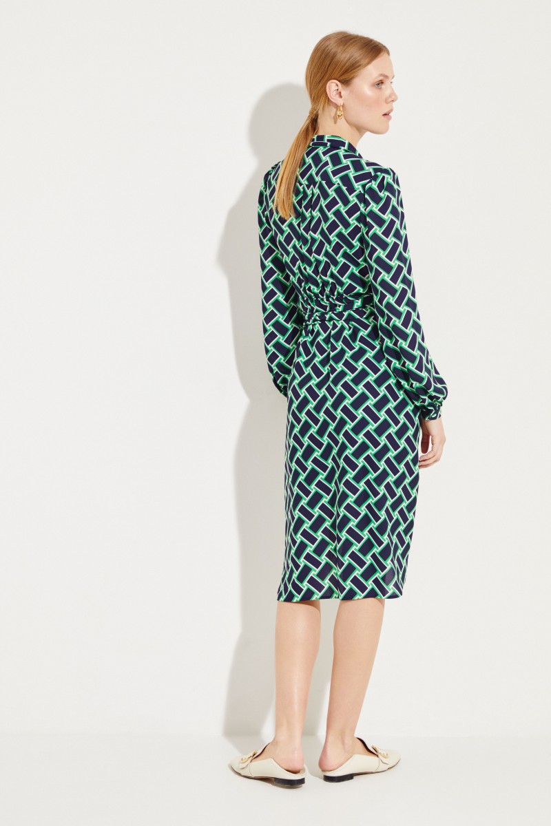 Zweiteiliges Hemdblusenkleid 'Carla' Multi