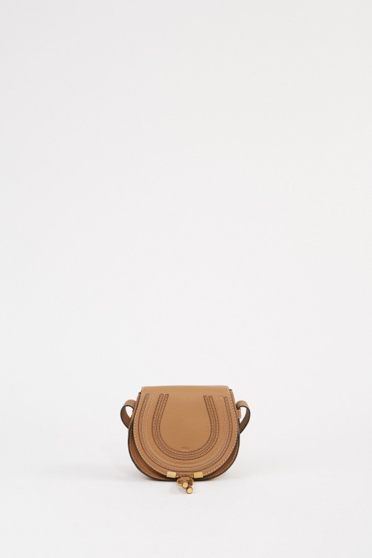 Chloé Umhängetasche 'Marcie Saddle Small' Nut