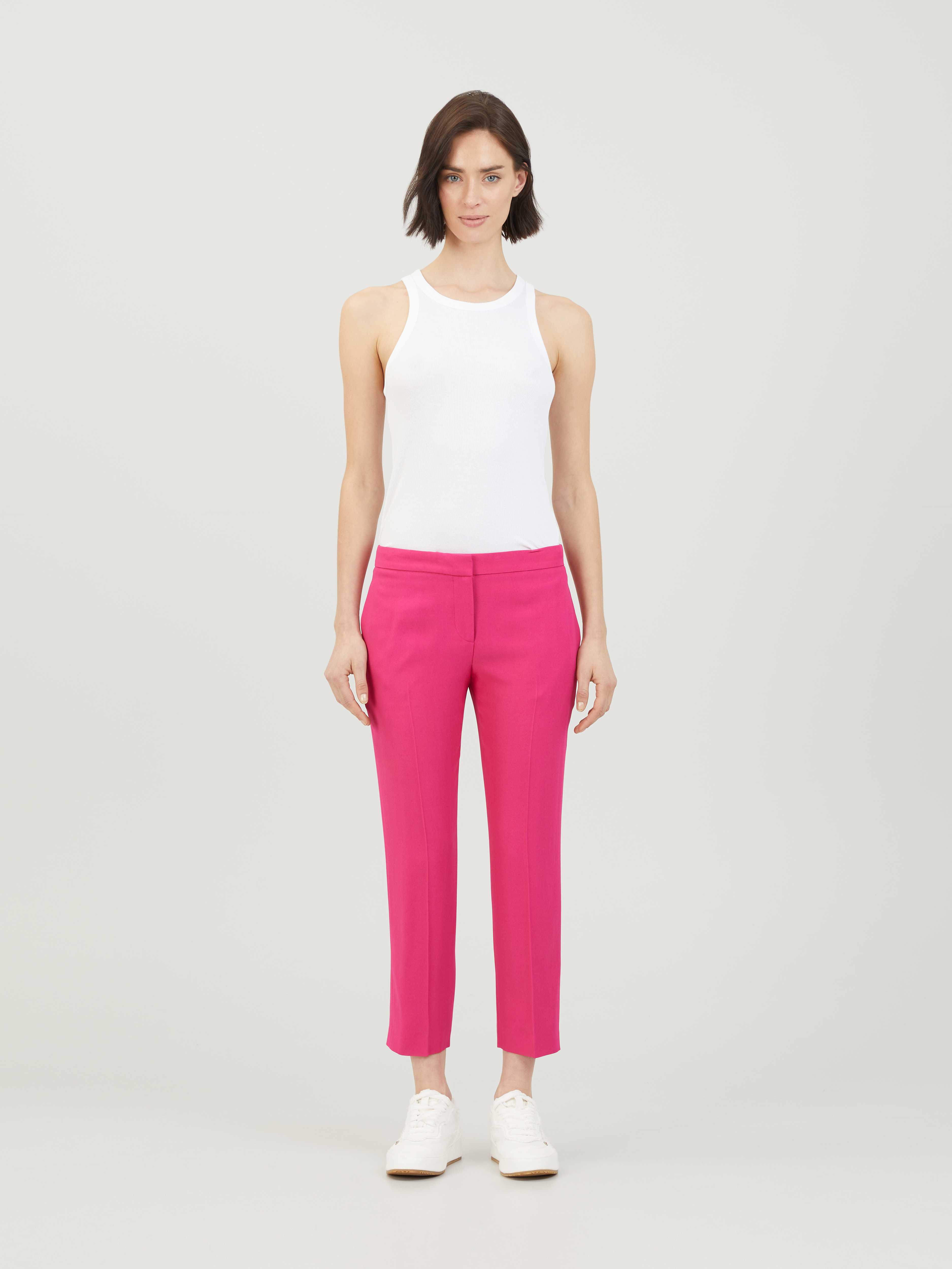 Buy Edith Fabri Kurti Cigarette Pants - (Pink Color) Free Size at Amazon.in