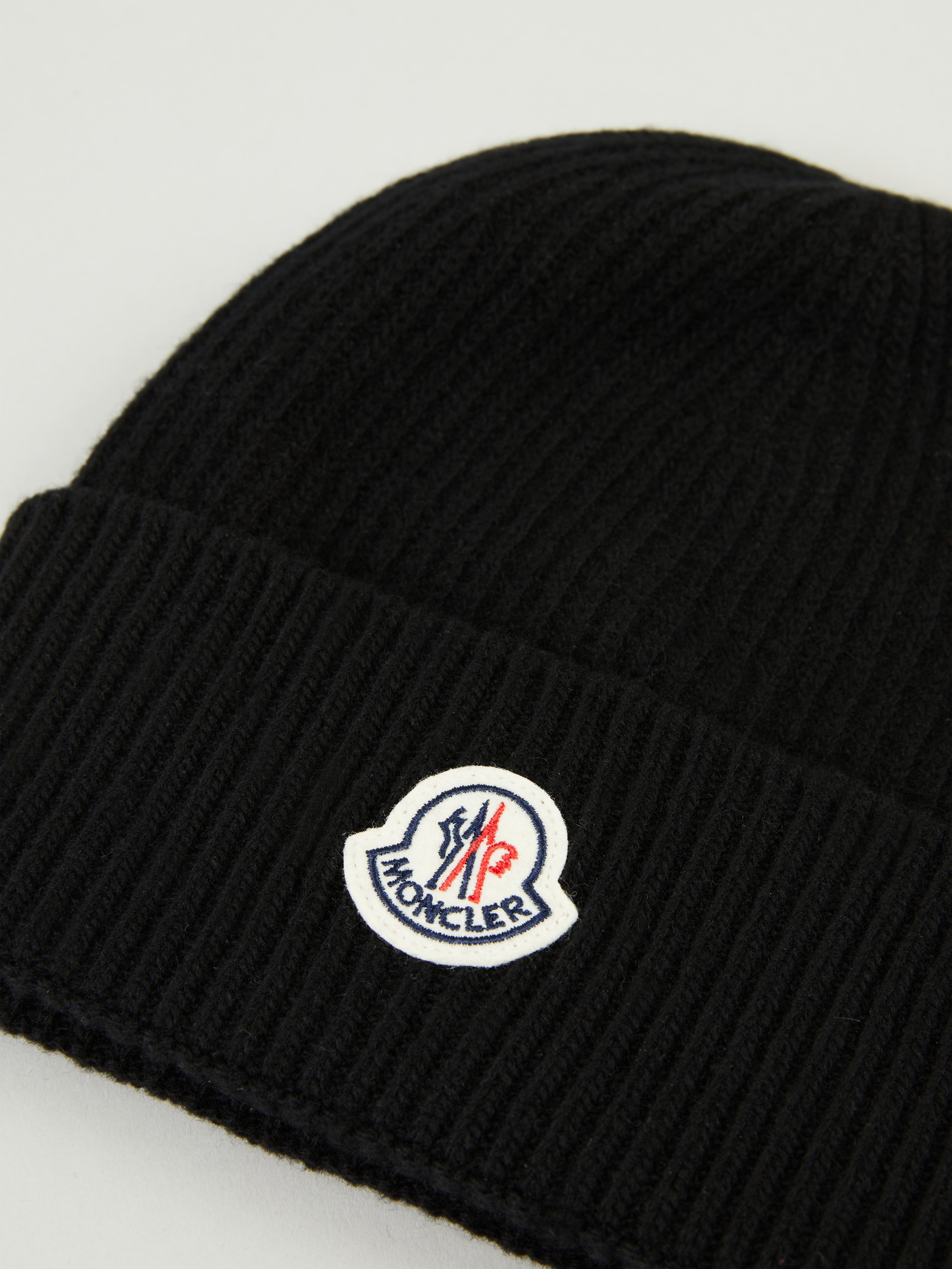 Mens Hats Moncler Hats Moncler Marine Wool Beanie in Black for Men 