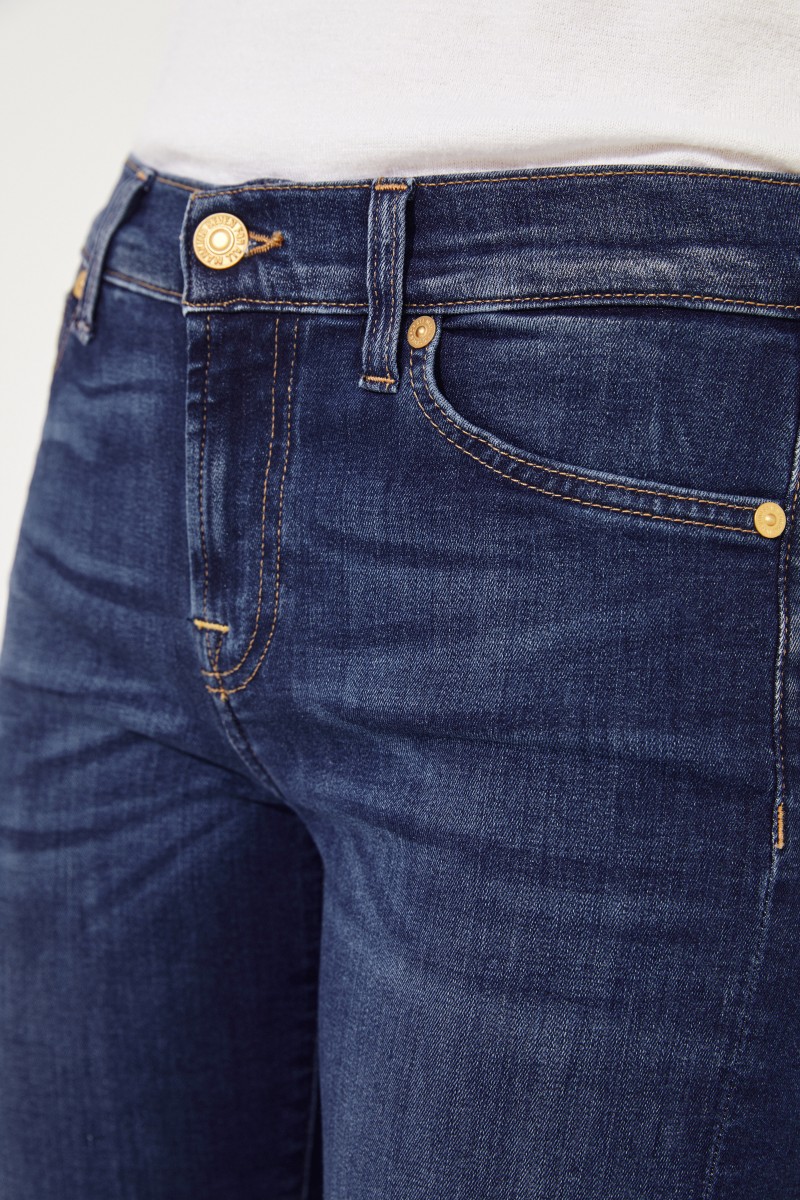 7 for all mankind Skinny 'Mid Rise Roxanne' Blau