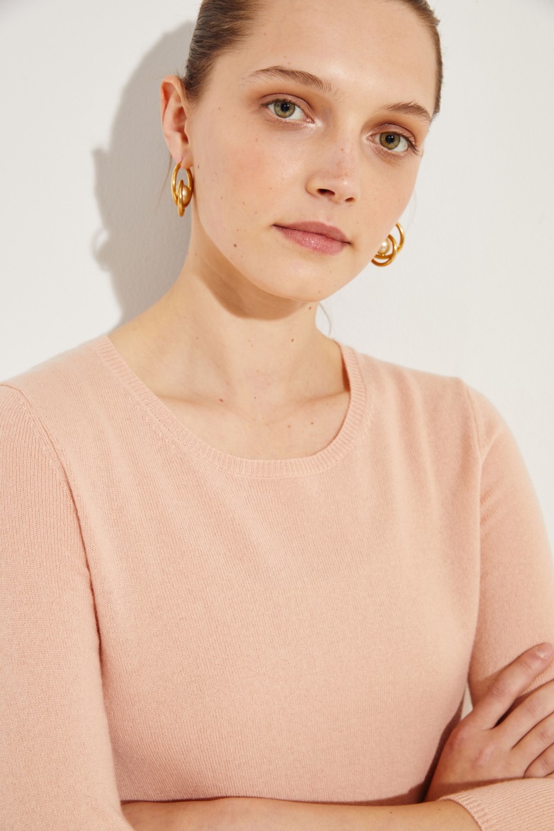 Cashmere-Kleid 'Cassandra' Nude