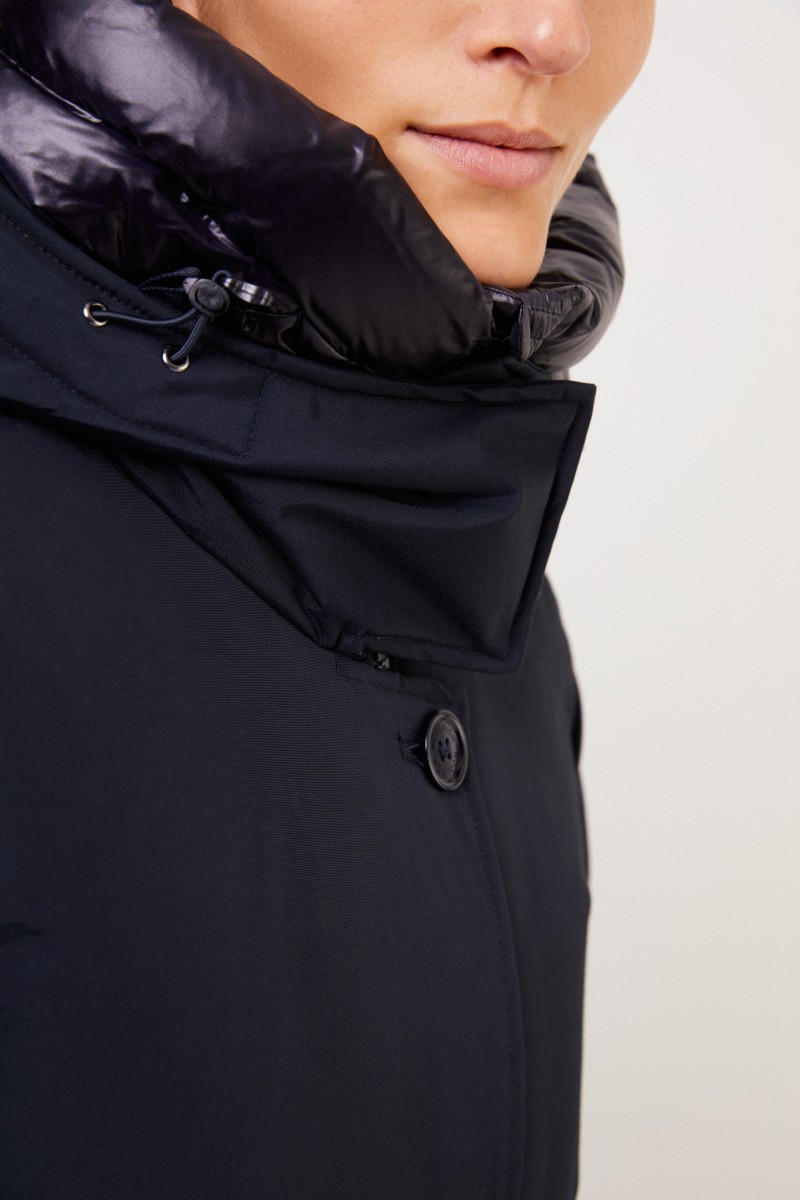 Woolrich Daunen-Parka 'Arctic Parka' mit Kapuze Marineblau