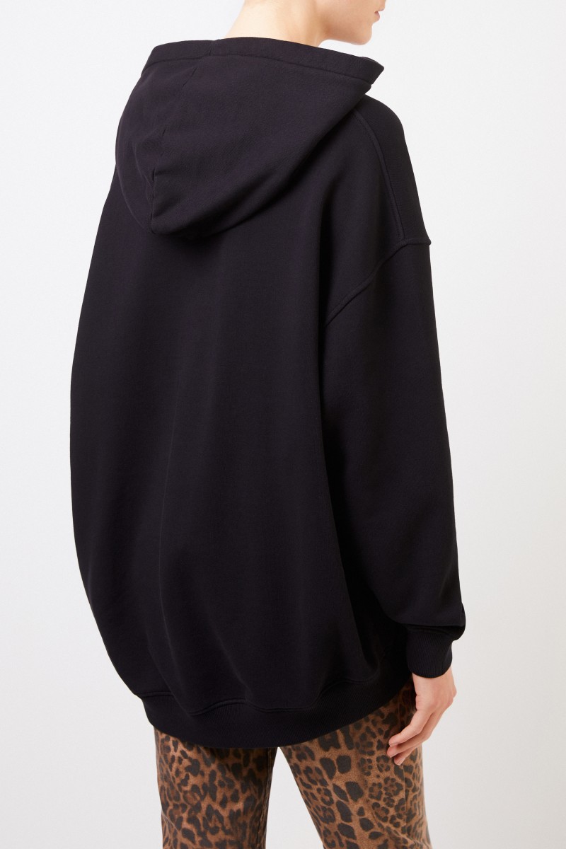 Givenchy Oversize Hoodie mit Logo Schwarz