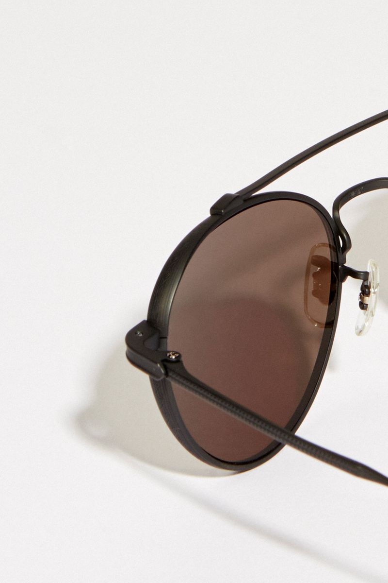 Oliver Peoples Sonnenbrille 'Watts Sun' Schwarz