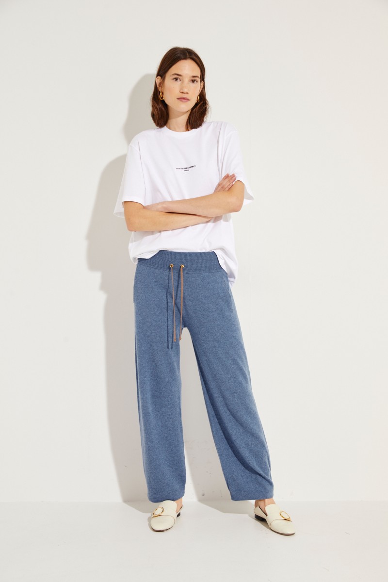 Cashmere-Jogginghose Blau