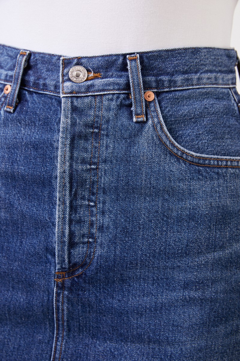 Midi-Jeansrock 'Lorelle Classic' Blau