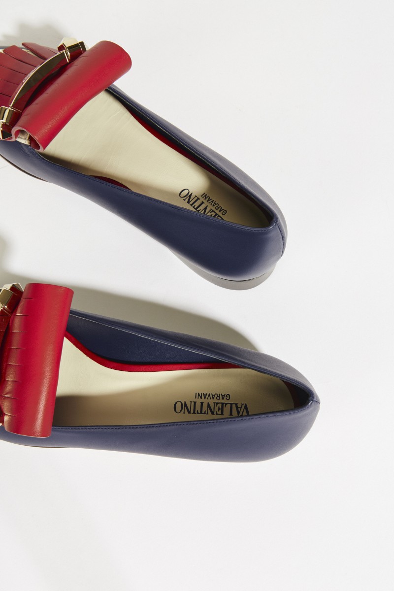 Tricolor Leder-Loafer Multi