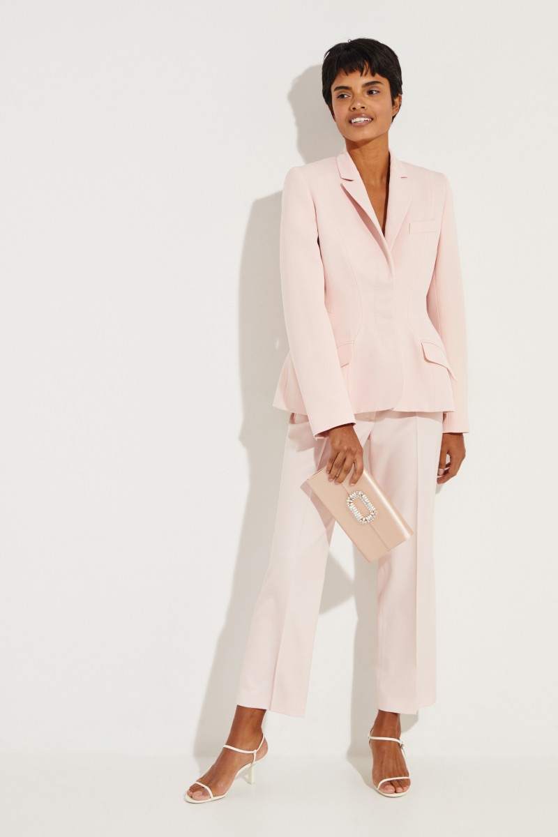Satin-Clutch 'Envelope Flap' Rosé