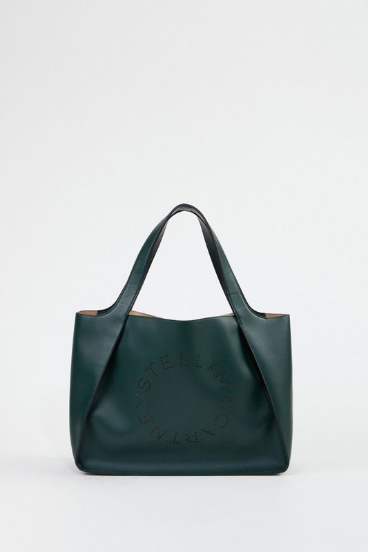 Stella McCartney Handtasche 'Tote Stella Logo' Dunkelgrün